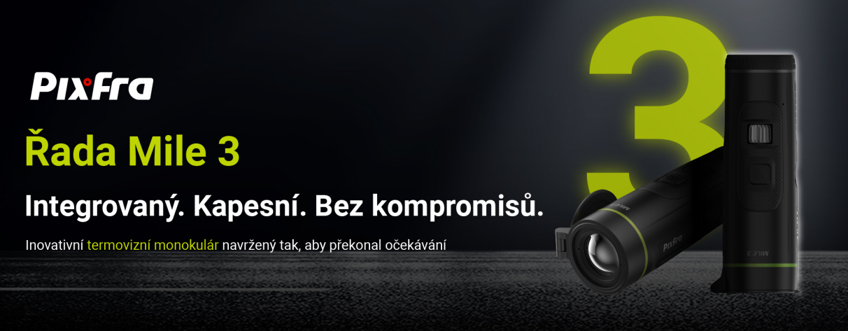 Predstavujeme Pixfra Mile 3 – výkonný termovízny monokulár základnej triedy