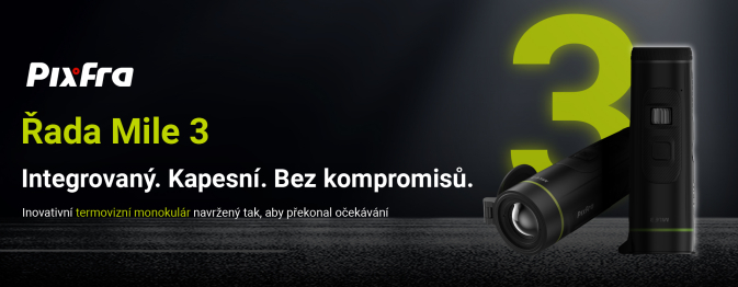 Predstavujeme Pixfra Mile 3 – výkonný termovízny monokulár základnej triedy